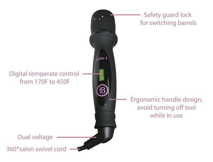 Features of Styling Tool Handle for hair curler, hair waver, and thermal brush (BOMBAY HAIR)

